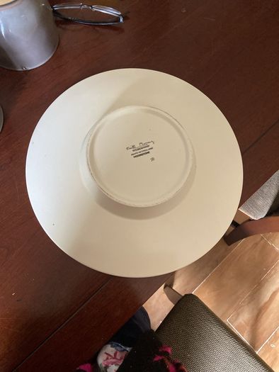 Wedgewood vintage cream-coloured dish Sombrero" design by Keith Murray for Wedgwood
