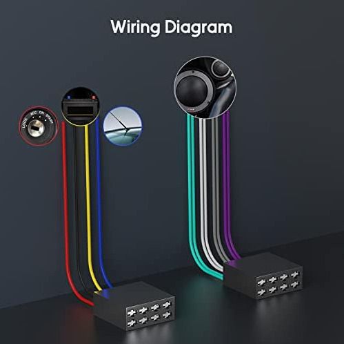 C301 Bluetooth 5.0 Car Radio, Avylet 7 LED Colors Car Stereo Handsfree Calling Stereo & Clock, FM Radio USB/AUX in/MP3/SD MP3 Player Wireless Remote Control
