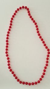 Classic Red-Beaded Necklace