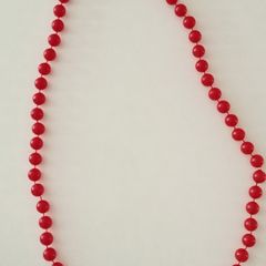 Classic Red-Beaded Necklace