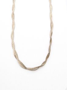 Vintage 925 Sterling Silver Italian Twisted Herringbone Chain