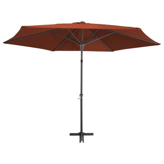 Outdoor Parasol with Steel Pole 300 cm Terracotta