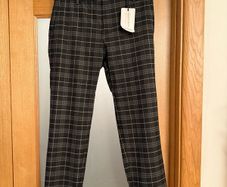 Pull  and Bear check men's trousers