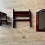 Quality Dolls House Mahogany Furniture Set 12 pieces Image 2