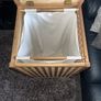 Wooden lattice laundry basket Image 3