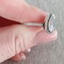 Pandora pear drop silver ring Image 8