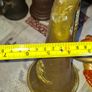 Antique Brass Military Bugle features a Distinctive Cap Badge Image 5