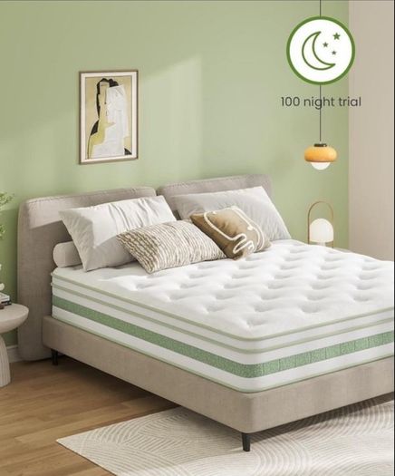 King Size Mattress 5FT, 10 Inch Gel Memory Foam Pocket Sprung Hybrid Mattress, 7-Zone Orthopedic