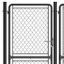 Garden Gate Steel 175x495 cm Anthracite Image 4