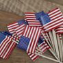 4th July American Flags / Cocktail Sticks Image 2