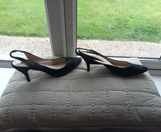 Black suede sling backs euro 38 Autograph, M & S