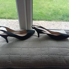 Black suede sling backs euro 38 Autograph, M & S