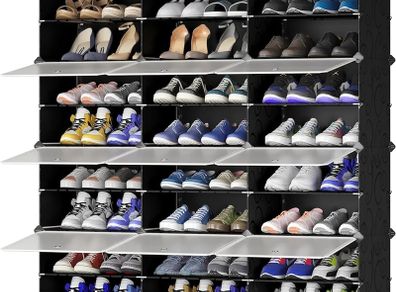 Shoe Storage Cabinet Organiser Multifunctional 3 X 8 Tier Modular Cube ...
