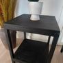 2x Black Side Tables / Bedside Lockers Image 3