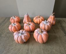 9 resin pumpkins