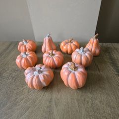 9 resin pumpkins