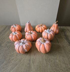 9 resin pumpkins