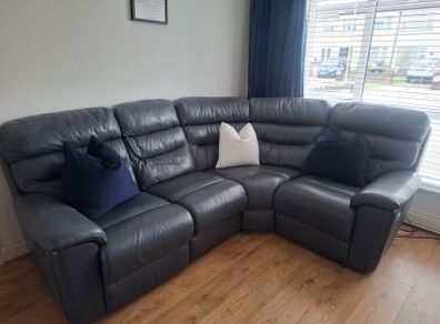 leather electric corner recliner