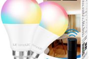 WiFi Smart Bulbs Bayonet B22, Works with Alexa and Google Home, White and Colour Ambiance, No Hub Required, Pack of 2 [Energy Class A+]