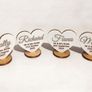 Wedding Table Place Names - Wooden Hearts Qty 5 Image 2