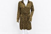 Pre Owned Primark Zebra Print Mini Shirt Dress