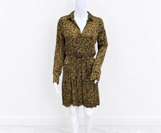 Pre Owned Primark Zebra Print Mini Shirt Dress