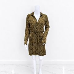 Pre Owned Primark Zebra Print Mini Shirt Dress