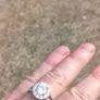 Stunning Halo CZ Sterling Silver Halo Ring Image 2