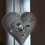 Antique Cream BIRD Theme Metal Hanging T-Light Holder Image 4
