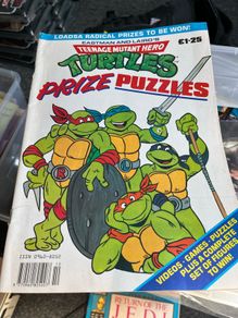 Teenage Mutant Hero Turtles Prize Puzzles Comic 1981