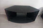 Black glass tv stand(corner)