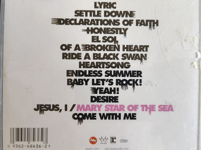 Zwan - Mary Star Of The Sea CD (2003) Alternative Rock Billy Corgan EX+