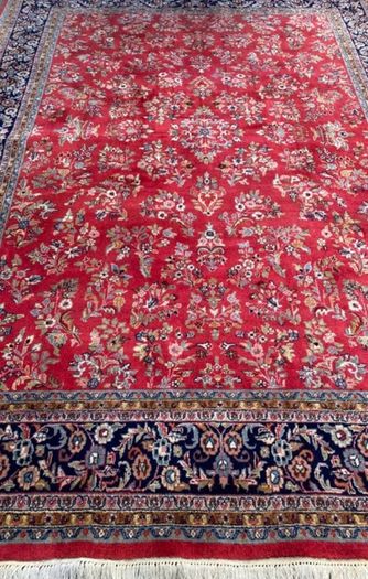 Really fabulous Hand Knotted Wool Sarough Rug 345 cm x 250 cm