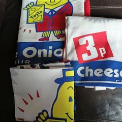 Mr Tayto Set. "Apron,Big Cushion Cover & Carrier Bag