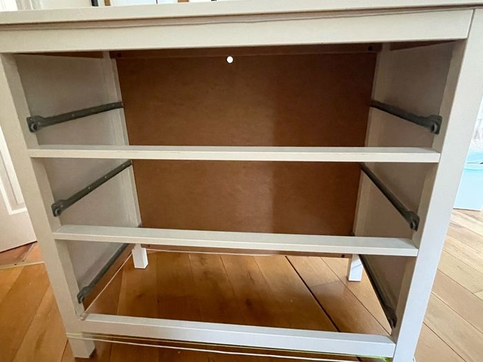 Hemnes Dresser Drawers with Oval Mirror