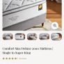 King bed and mattress Image 4