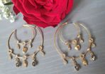 Swarovski crystal earrings hoops
