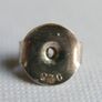 Vintage Sterling Silver 925  Cubic Zircon  Studs Earrings 1,37g Image 7