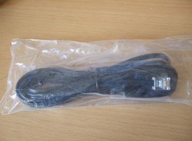 DSL/Line Black 4-pin Cable, Brand New!