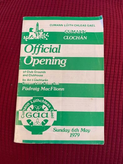 Clochan GAA Club Limerick- Official Opening 1979
