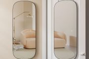 1 x Mirror Curved Frameless mirror Free delivery