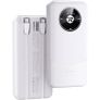 REMAX - RPP-38 20000mah Pinjur Series PD+QC Built In Cable Fast Charging Power Bank ( PD 20W + QC 22.5W ) - White Image 4