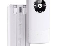 REMAX - RPP-38 20000mah Pinjur Series PD+QC Built In Cable Fast Charging Power Bank ( PD 20W + QC 22.5W ) - White