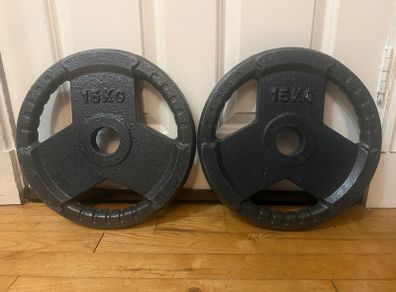 2 x 15KG Olympic Weight Plates