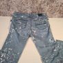 womens GARCIA jeans grey Floral pattern slim leg low waist stretchy biker style Size UK 30 Image 10
