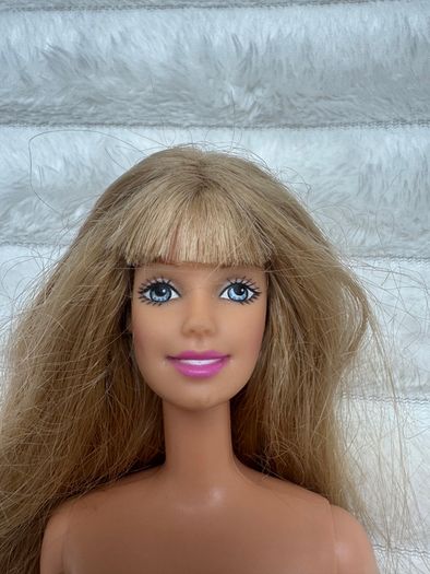 Barbie Pretty Flowers Floral Mattel Doll Blonde Vintage Damaged Hands Used Please see pictures