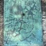 1 Rustic Patinated Turquoise Copper Abstract Wall Art Farmhouse Decor Copper Wall Hangings Metal Wall Art Image 2