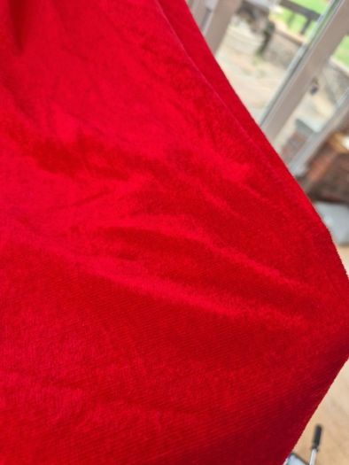 Red Velour Cape size 6-8 years