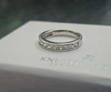 Stunning stamped 925 Sterling Silver Ladies Eternity Ring
