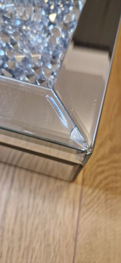 Glass Make Up Storage Chest